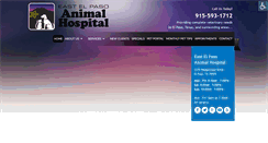 Desktop Screenshot of eastelpasoanimalhospital.com